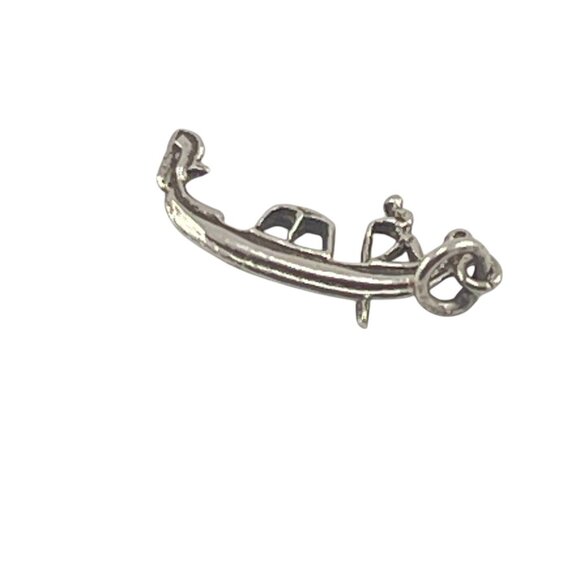 Sterling Silver Gondola Charm Pendant For Bracelets & Necklaces - Picture 4 of 6